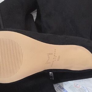 Marc Fisher Black Suede Ankle Boots